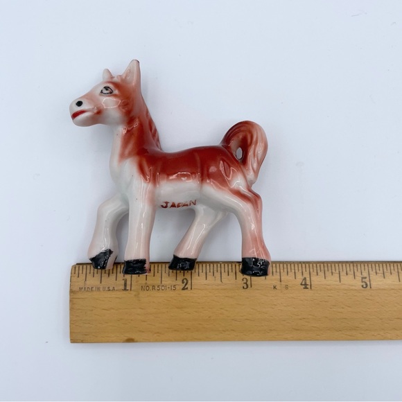 Sweet 🐴 Little Smiling Vintage Pony Horse Figurine Made in Japan Porcelain - Picture 14 of 16